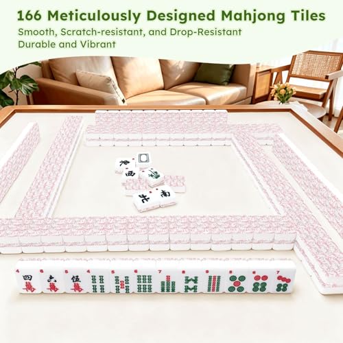 Set de Mahjong Americano con 166 Fichas Acrílicas miniatura 7