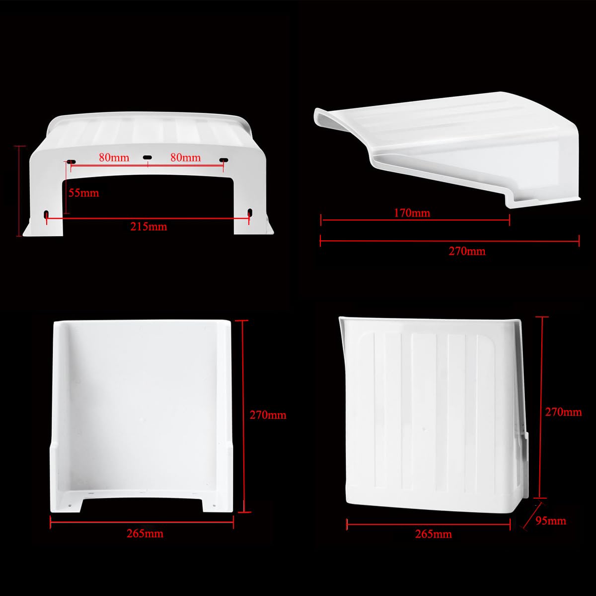 Generic E-Horde Universal Überwachungskamera Abdeckung Schild, CCTV Überwachungskamera Abdeckung Wetterfester Regen und Sonnenschutz für Dome/Bullet Outdoor Kamera
