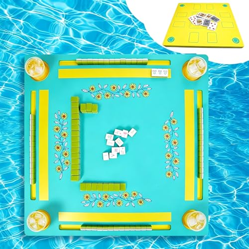 Mesa flotante doble cara para Mahjong y juegos de piscina