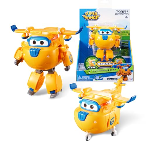Super Wings 5" Transforming Donnie Airplane Toys Vehicle Action Figure