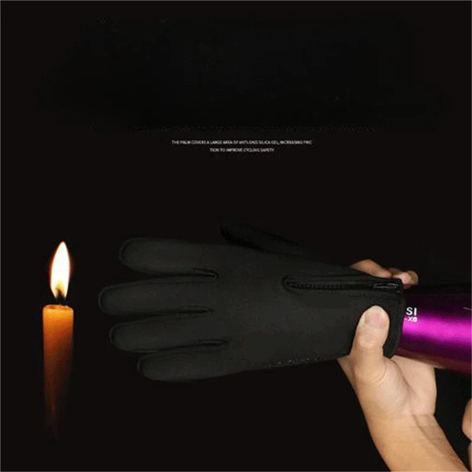 Gants d'escalade Gants de Moto for Hommes et Femmes, Coupe-Vent, antidérapants, Garde au Chaud, for Le Travail, Le Sport, Le vélo, Automne et Hiver pour Escalade(Rose Red,M)