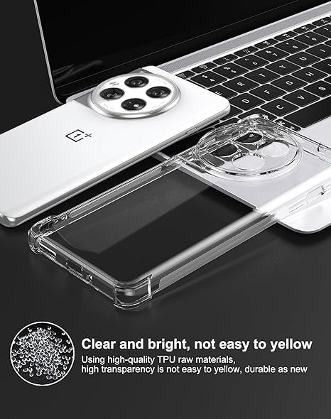 Image of Case Creation Brand - Mobile Cover for Oneplus 12 (Soft & Flexible Back Case), Transparent