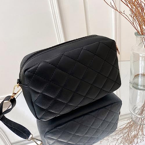 Stylish Ladies Handbags Embroidered Women Shoulder Bags Solid Color Lattice Female Messenger Bag2
