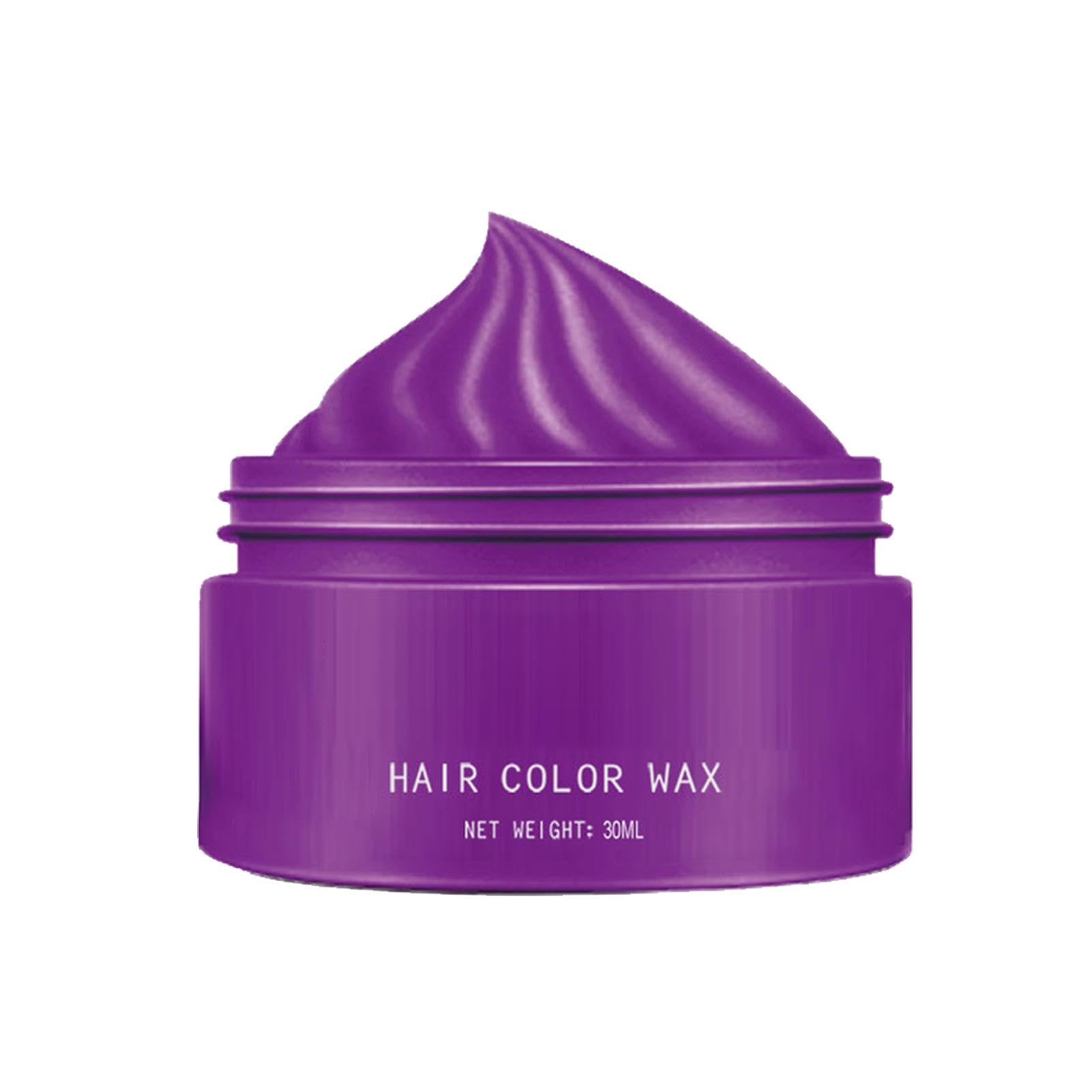 Hair Color Wax - 30ml Temporary Hair Color | Instant Hairstyle Mud Cream | Natural Hair Dye Cream | Washable Color Change Hair Dye for Beauticians and Hairdressers
