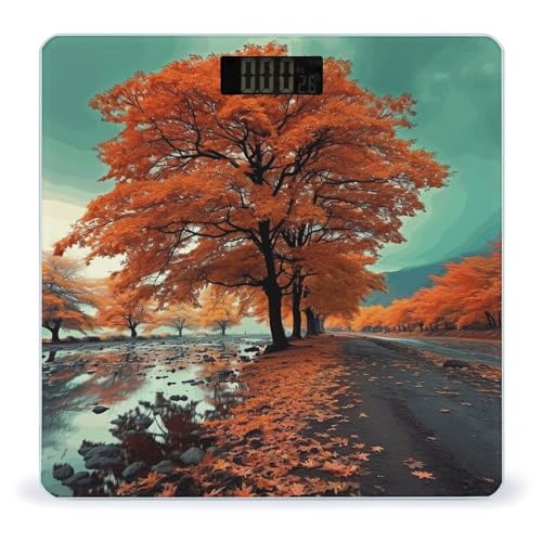 Báscula Digital de Baño Maple Tree con Vidrio Templado