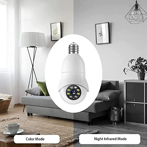image for Autbye WiFi Bulb Camera, HD 1080P Wireless Surveillance Cameras Indoor