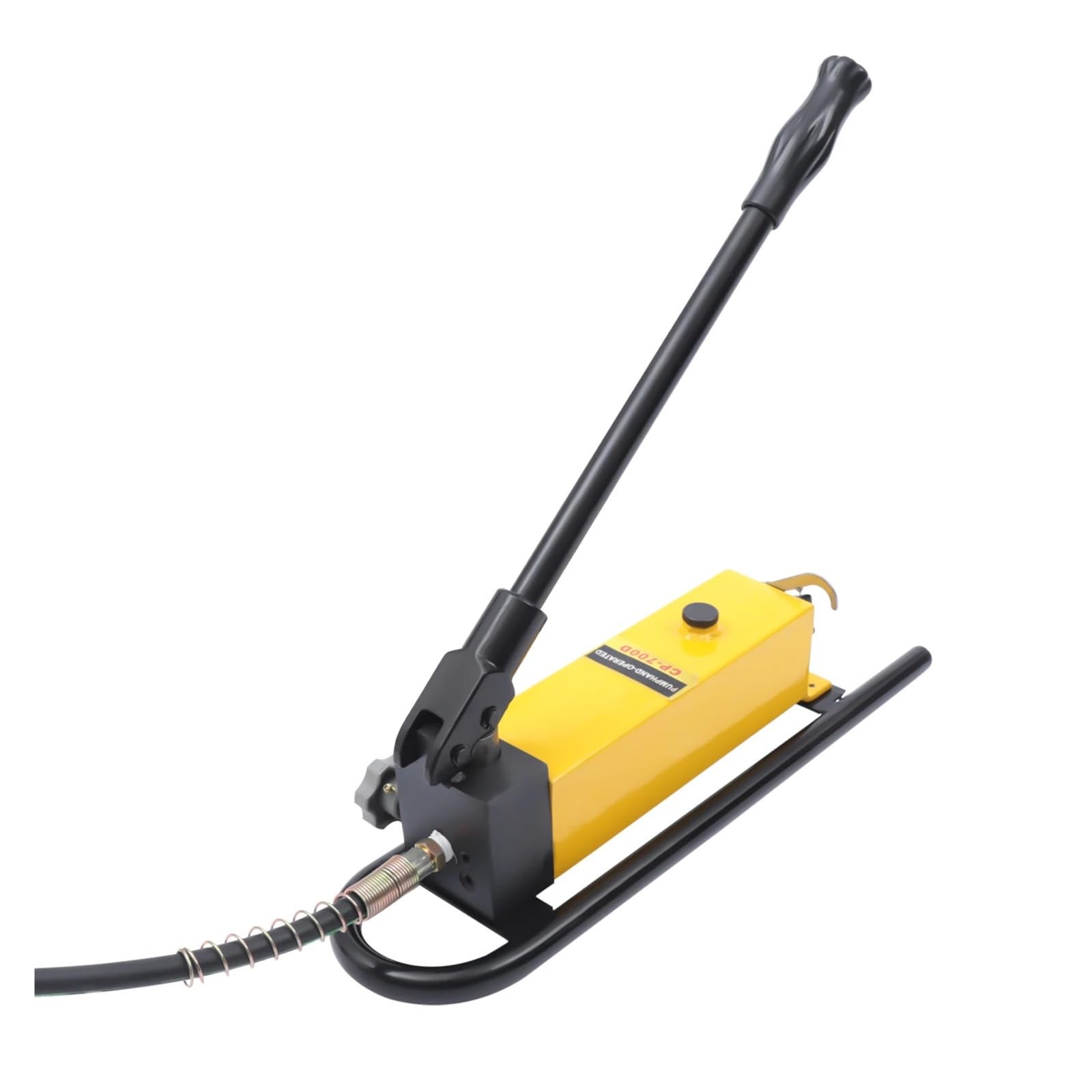 AMEHRU 1500cc Manual Hydraulic Power Pack Pump Station CP-700D High-Pressure Oil Pipe Single Acting Lifting Maximum 70Mpa