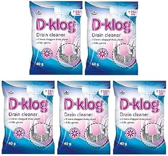 Drain Cleaner Powder (40g x 5 Units), Removes Clogs, Blockages in Washbasin, Septic Tank, Sinks, Pipes within 30 mins.Drain expert | Sink cleaner| Toilet Cleaner