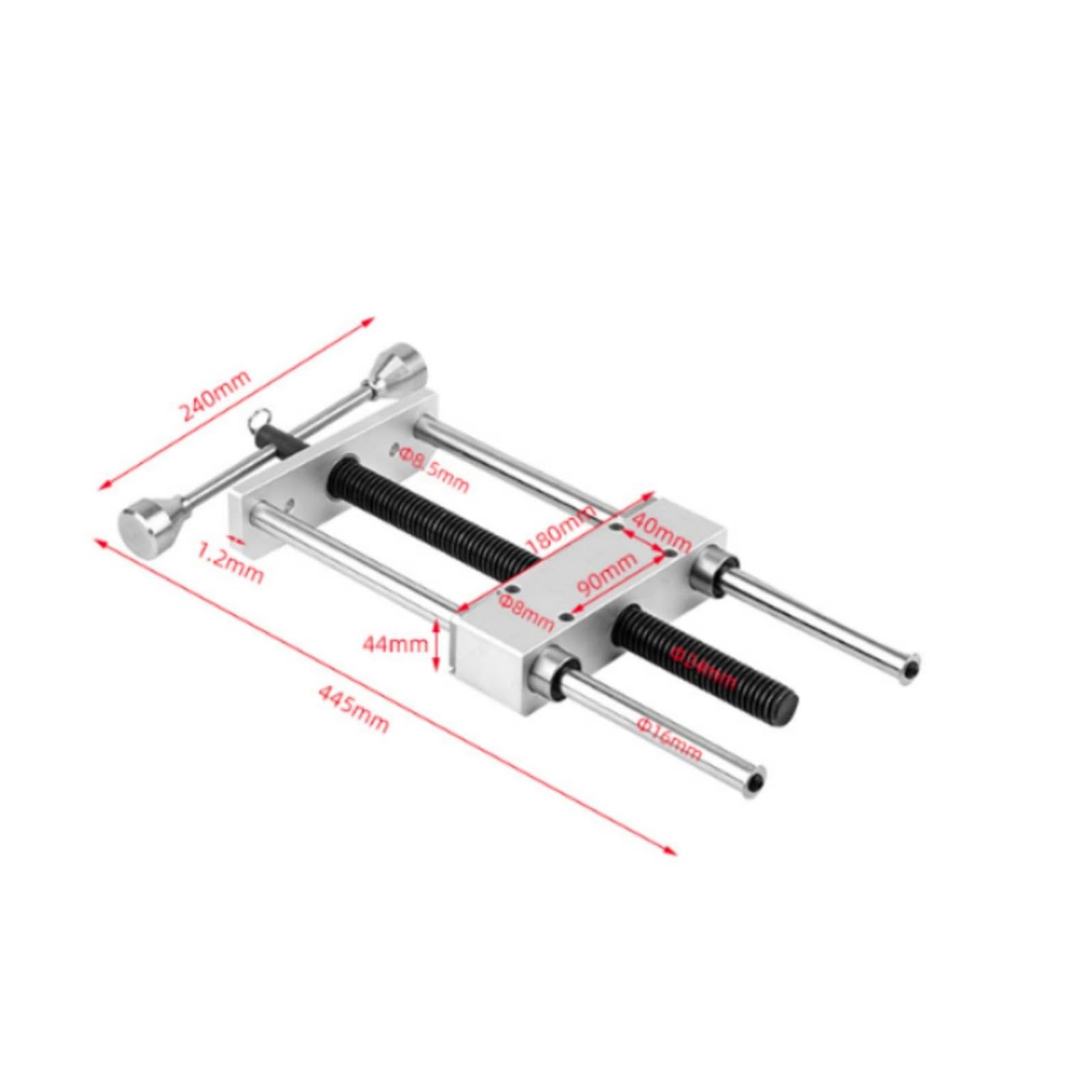 Colcolo Morsa da Banco per Falegnameria Morsa da Banco Morsa da Falegname Morsa per Carpenteria Morsa Professionale con Guide Parallele Centrale
