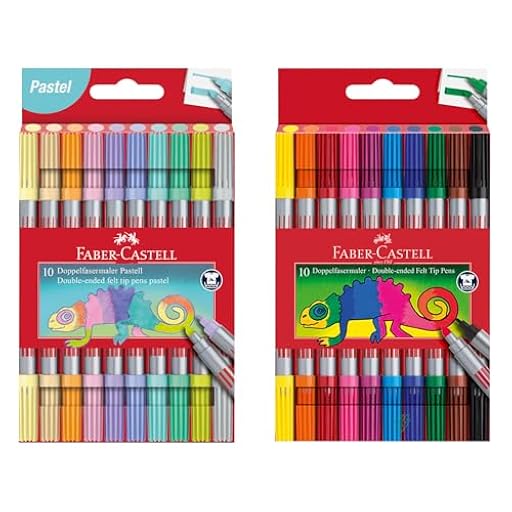 Faber-Castell 205278 - Set de rotuladores Basic y Pastel, 20 rotuladores de doble punta para niños y adultos | Ya disponible en tu tienda friki favorita! En mundofriki.es!