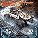 DEERC 1:10 Scale RC Monster Truck for Adults & Boys, 48KM/H Speed 4X4 Hobby RC Car with Lights, 2 Rechargeable Batteries, 2.4 GHz All Terrain Remote Control Car Toys for 30mins Fun