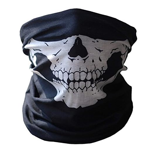 Braga de Cuello con diseño de calavera de Ghost SoftAir moto