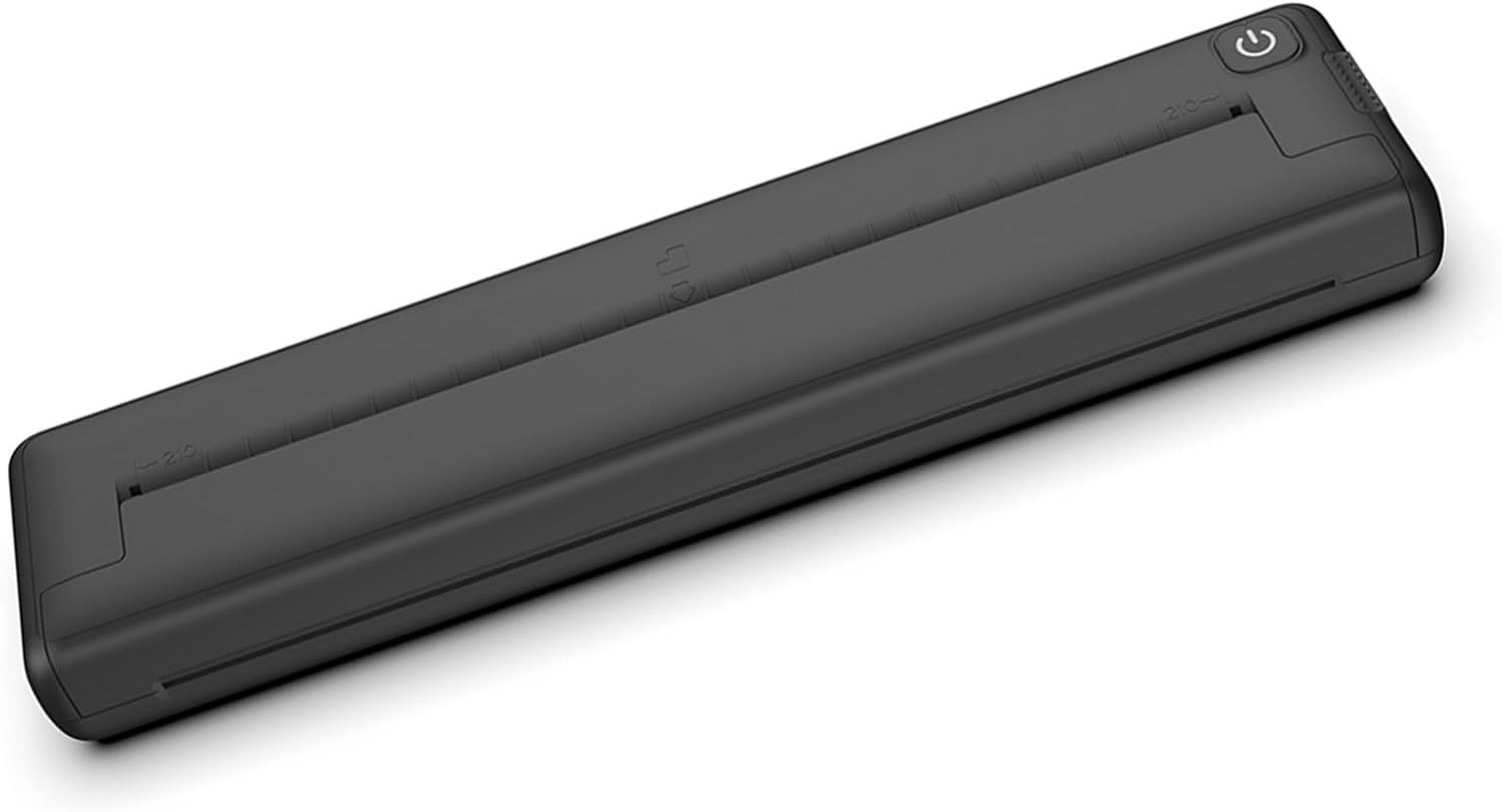 Multifunctional Portable Printer for Exam Papers and Study Materials, A4 Printer for Travel (Black)