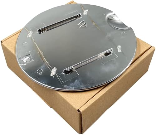 Miniatura 3 de HUYILUN0104 Tapa cromada para puerta de tanque de gasolina compatible con Ford F150 2009-2014