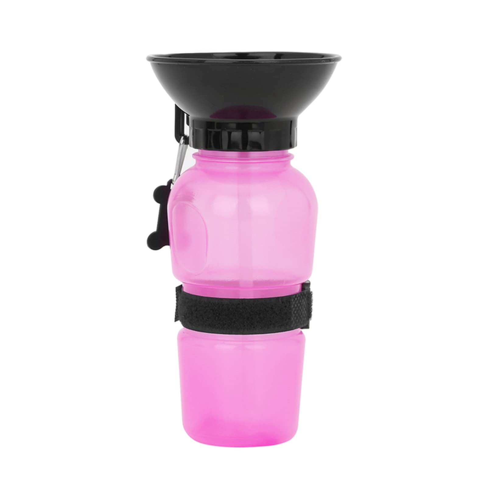 Dunlap One Color Pet Bowl 500Ml Pet Dog Squeeze Water Bottle Drinking Cat Feeding Bowl Outdoor Travel Portable Pet Supplies Feed Bowl Jug Cup Dispenser Pet Feeding Bowls(Pink)
