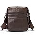 Small Messenger Bag Leather Men, Waterproof Cellphone Crossbody Bag, Smartphone Holster Zipper Pocket Shoulder Handbag Sling Bags Casual Travel Bag for Shopping Sport Fishing Camping Hiking Daily Use
