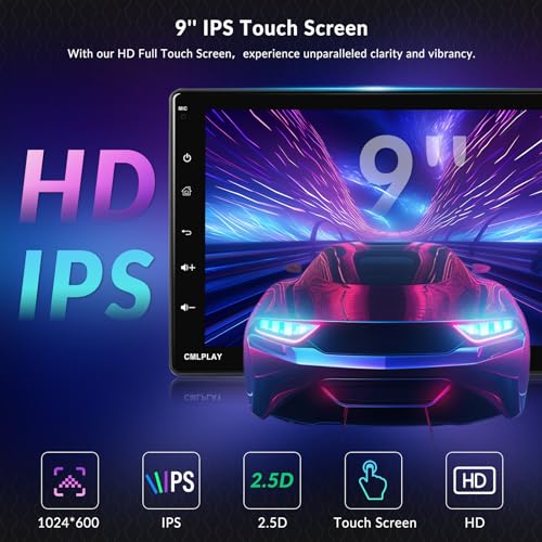 Radio para auto VECHTEL con pantalla táctil de 9 pulgadas miniatura 5
