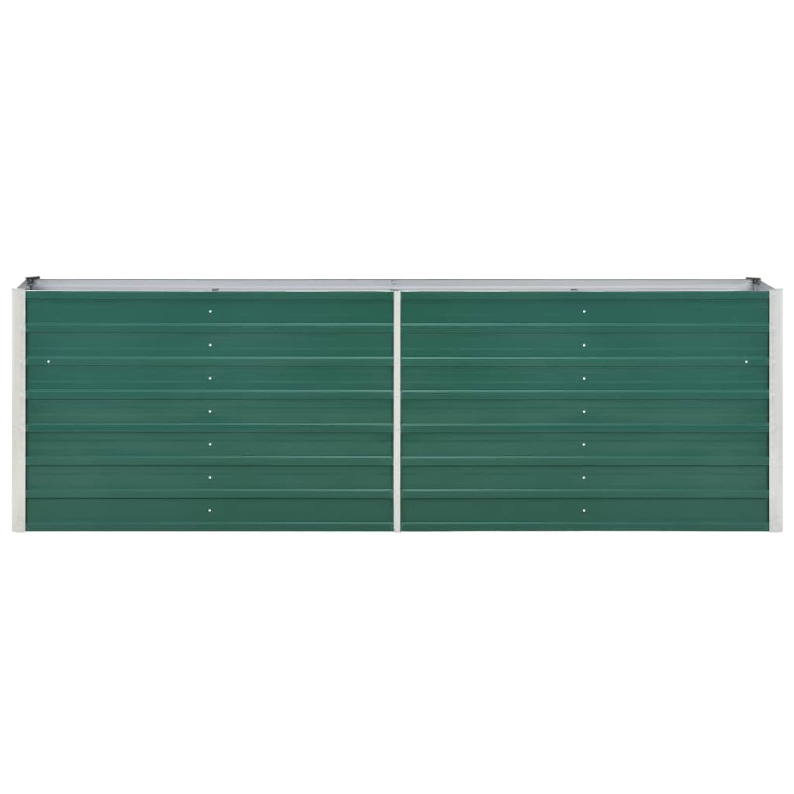 ARKEM Arriate de jardín de Acero galvanizado Verde 240x40x77 cm Macetas Exterior Grandes Huerto