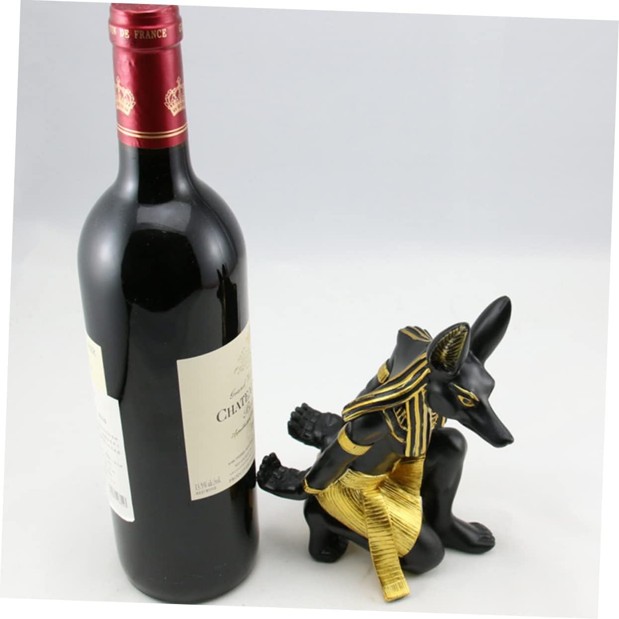 2pcs Anubis Shape Creative Wine Rack for Home Bar and Ktv Elegant Design Wine Holder for Parties and Restaurants