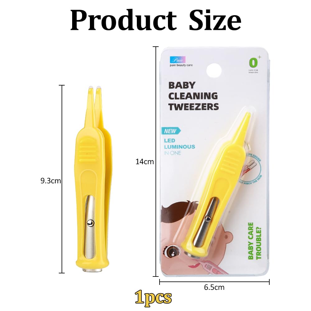 Pince à nez bébé LED plastique nettoyage nasal tête ronde soin bébé
