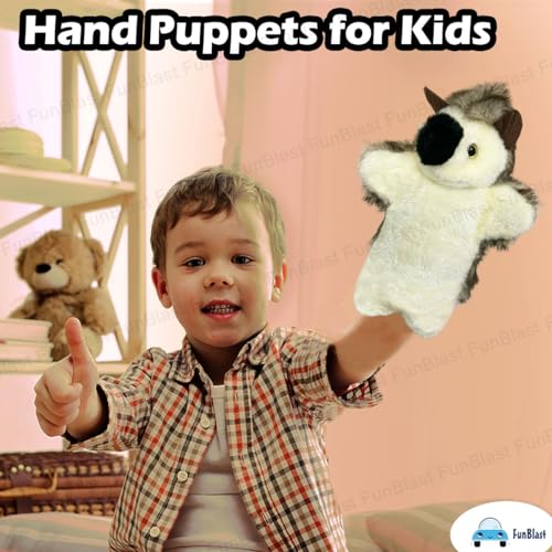 Image of FunBlast Plush Hand Puppets for Kids - Animals Hand Puppet Toys, Soft Hand Puppets for Kids, Story Telling Puppet for Kid, Fun Play Learning Toys (Rat)