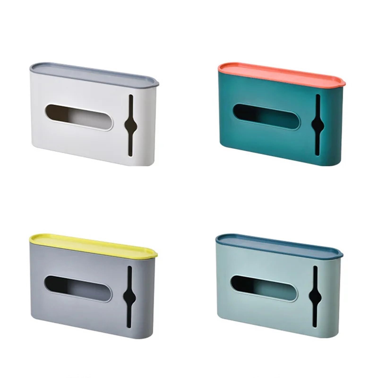 Organizador De Bolsas De Basura Caja de almacenamiento de bolsas de basura, dispensador de bolsas de basura de plástico montado en la pared, soporte for bolsas de basura, organizador extraíble for bañ