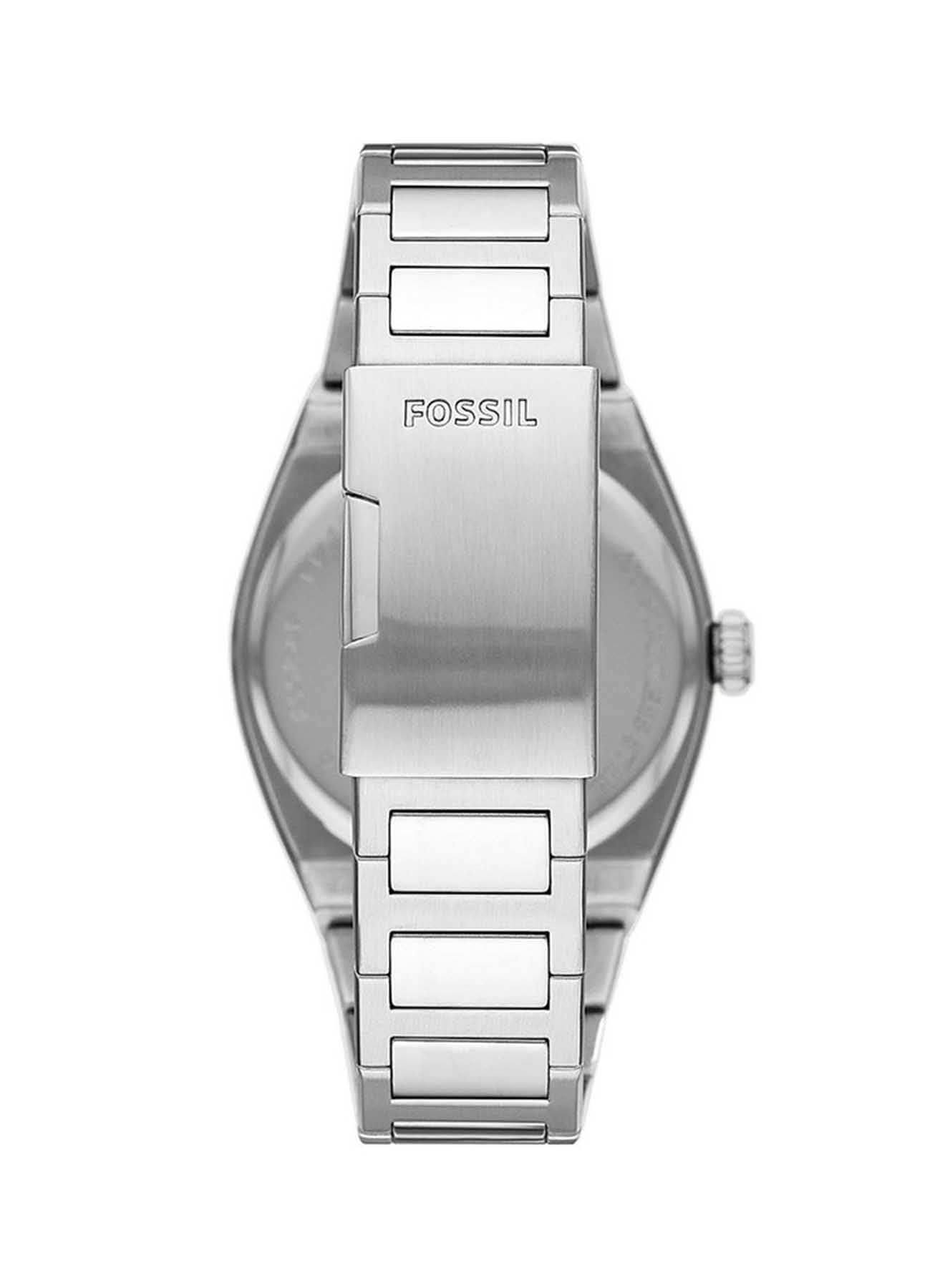 Fossil Reloj Everett para Hombre, Movimiento de Cuarzo con Fecha a Tres Agujas y Correa de Piel o Acero