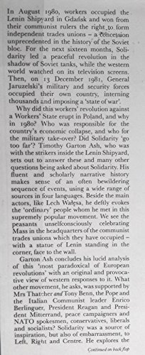 The Polish revolution: Solidarity, 1980-82 0224020420 Book Cover