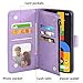 Asuwish Phone Case for Google Pixel 4a 4G Wallet Cover with Tempered Glass Screen Protector and Flower Leather Flip Credit Card Holder Stand Cell Accessories Pixel4a Pixle a4 5.8 2020 Women Men Purple