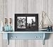 Americanflat Hinged 5x7 Double Picture Frame with 2 Photo Openings and Polished Glass - Distressed Wood Collage Picture Frames for Tabletop and Wall Display - Hampton Collection - Charcoal Black
