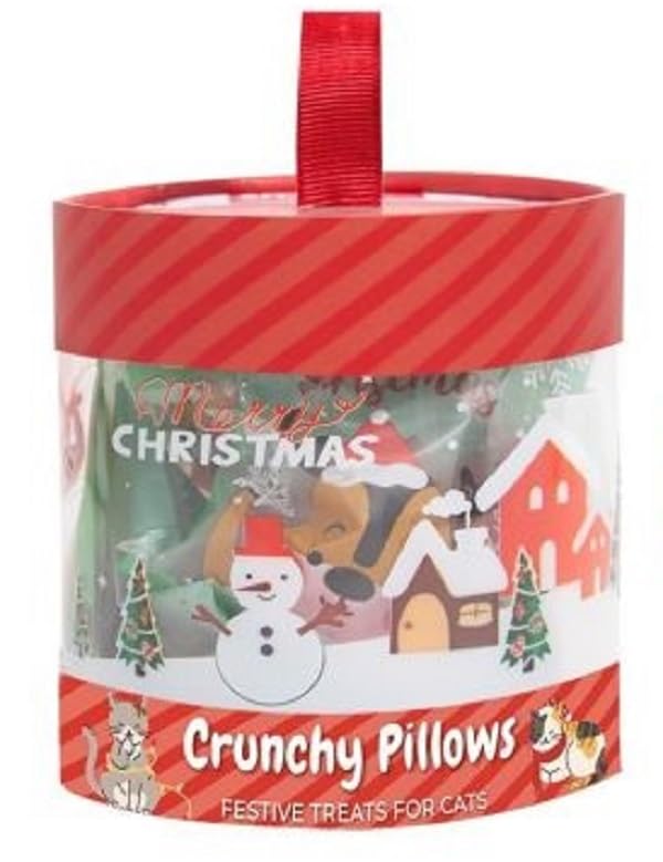 Crunchy Pillow Festive Treats For Cats 10 Pack