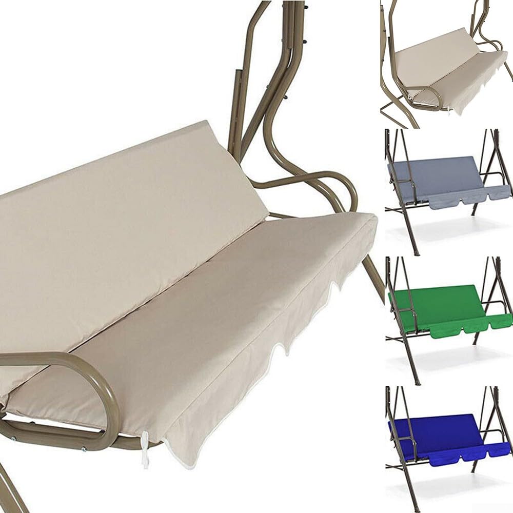 Coprisedile Per Dondolo 3 Posti - Impermeabile, Pieghevole, Blu Scuro - Foto 10