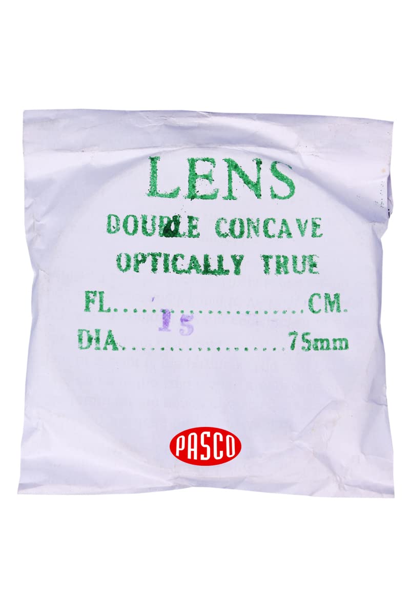 Pasco Concave Lens Diameter With 75MM & Focal Length: 15CM (Pack of 2pcs)