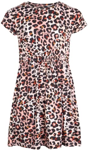 Bebe Girls' Dress - 2 Pack Super Soft Casual Dress (7-16), Size 7/8, Black Animal #TOP5