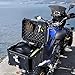 VEVOR Motorcycle Top Case 45L, Universal Aluminum Alloy Motorbike Tail Box with Leather Lining, 45L Waterproof Detachable Motorcycle Top Box with Lock & Back Cushion, Fit for 99% of Motorcycle Frames