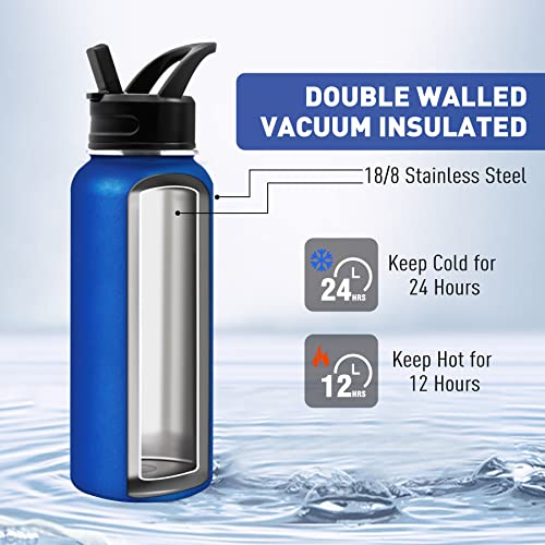 Exllena Water Bottle 1l with Two Lids - Image 2