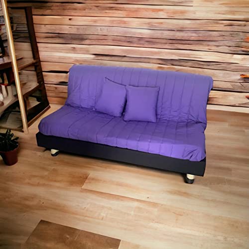 Divano Prontoletto Brontolo Matrimoniale Con Braccioli E Schienale Tubolare - Letto 160x185 Cm, Made In Italy