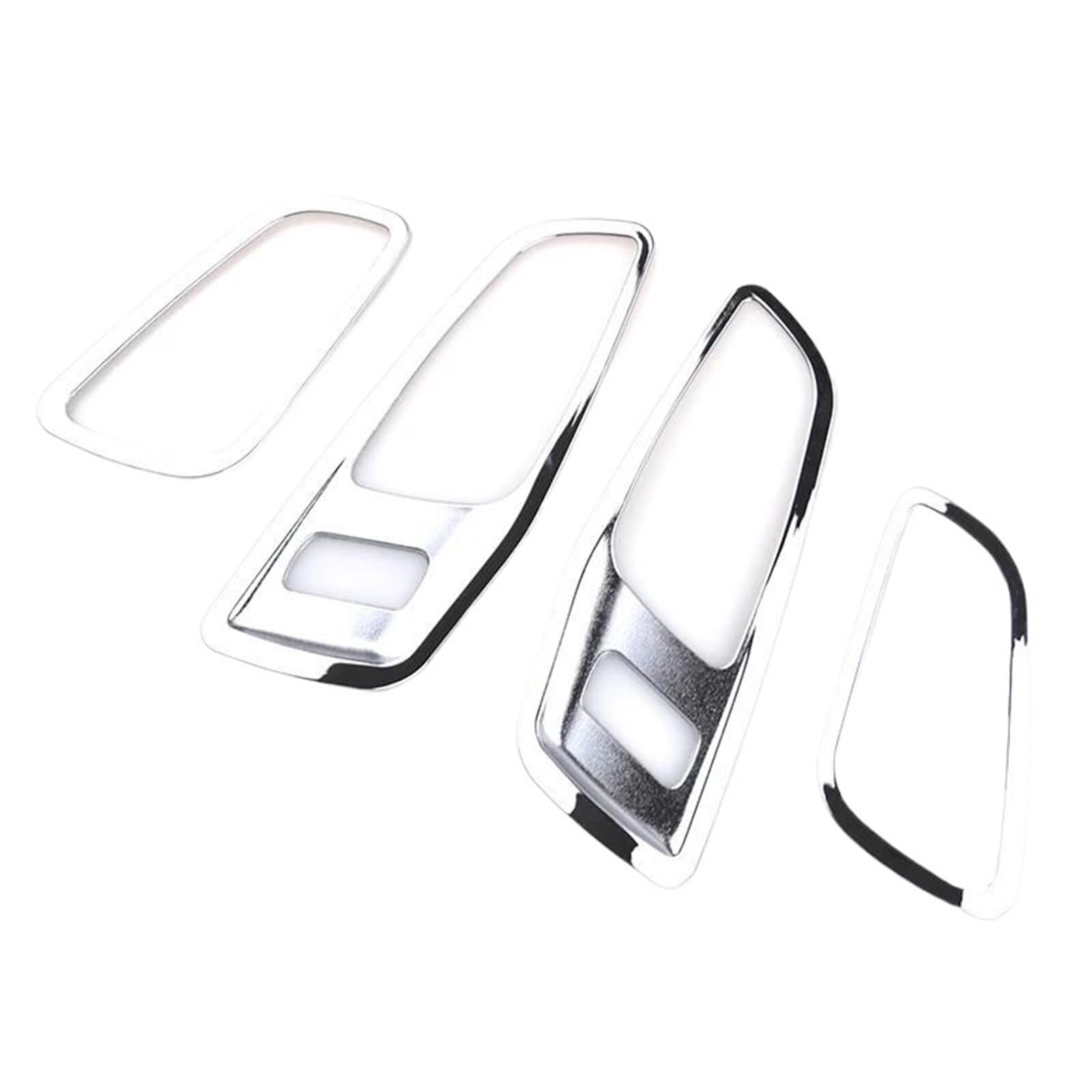 Mcqnds One Color Chrome Interior Door Handle Trim For Ford For Escape For Kuga 2013 2014 2015 2016 2017 2018 2019