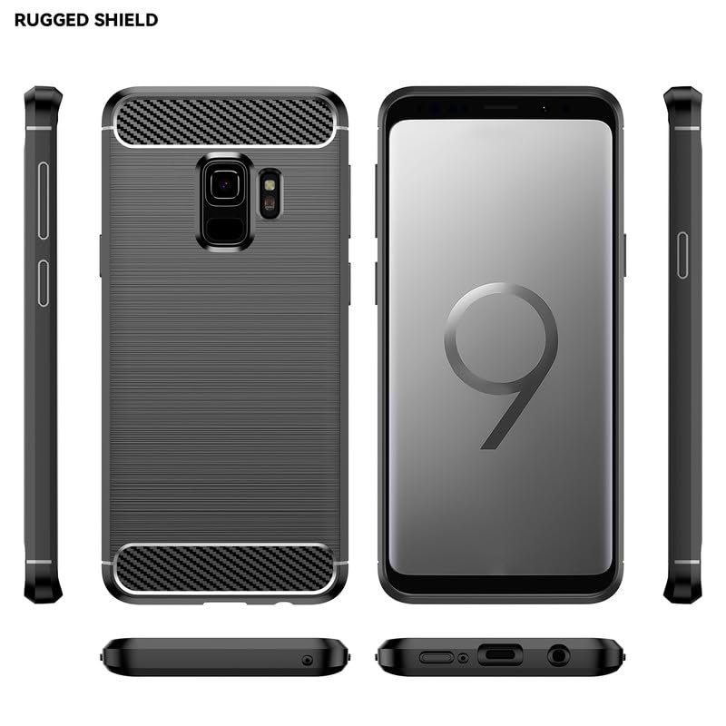 Image of Hybrid Carbon Fiber Back Case for Samsung Galaxy S9 (Black)