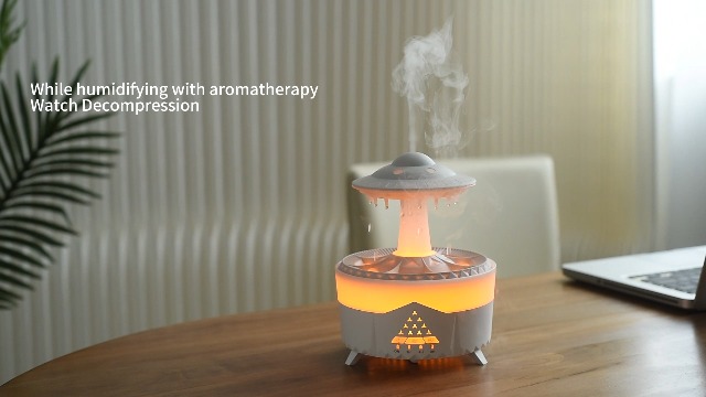 Humidificador Difusor Aromático Eléctrico Rain Cloud portátil miniatura 7