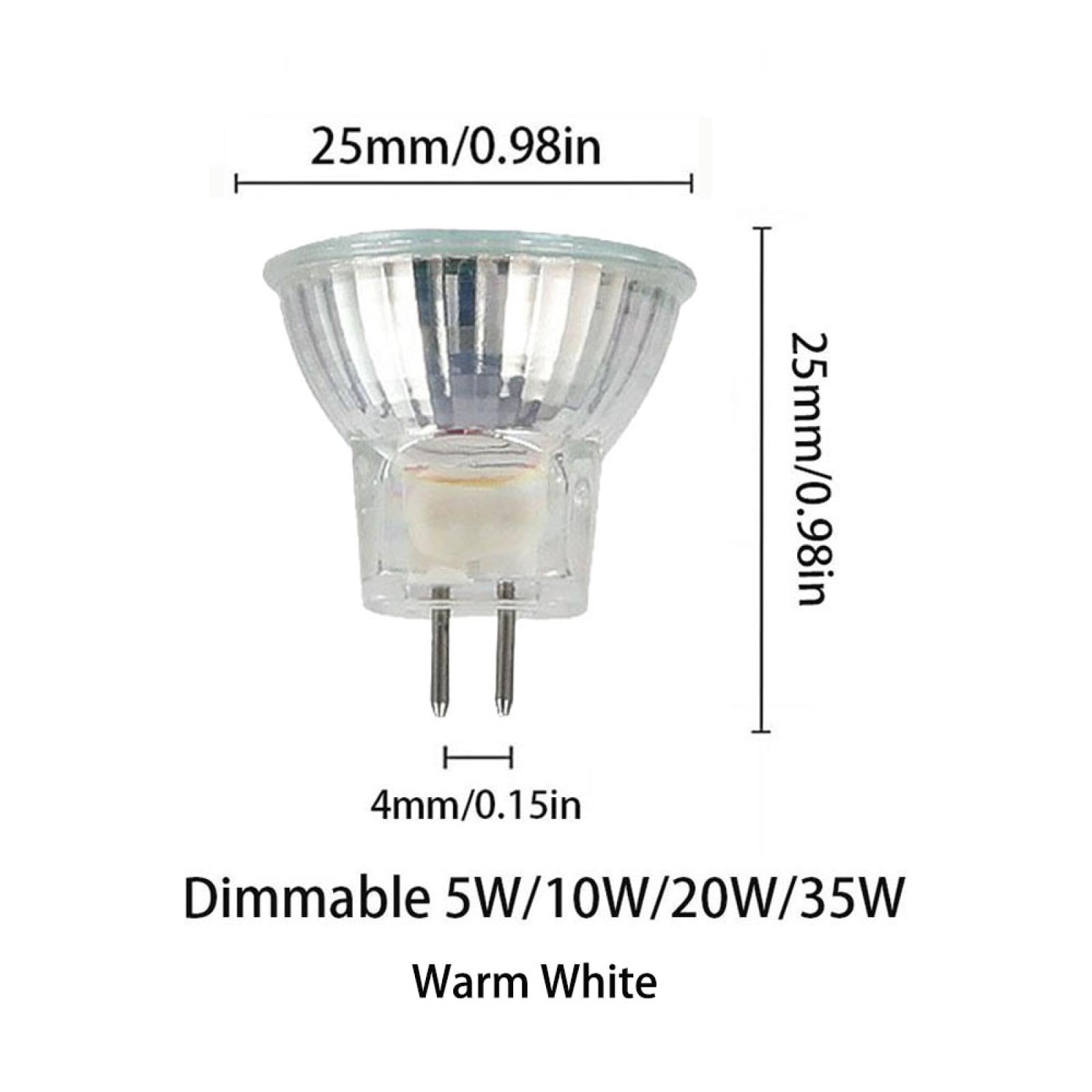 Foco Bombillas Mr8 6V 5W Bombilla Halógena Mr8 6V 10W 20W Lámpara Halógena Faro Halógeno10Pc 35W