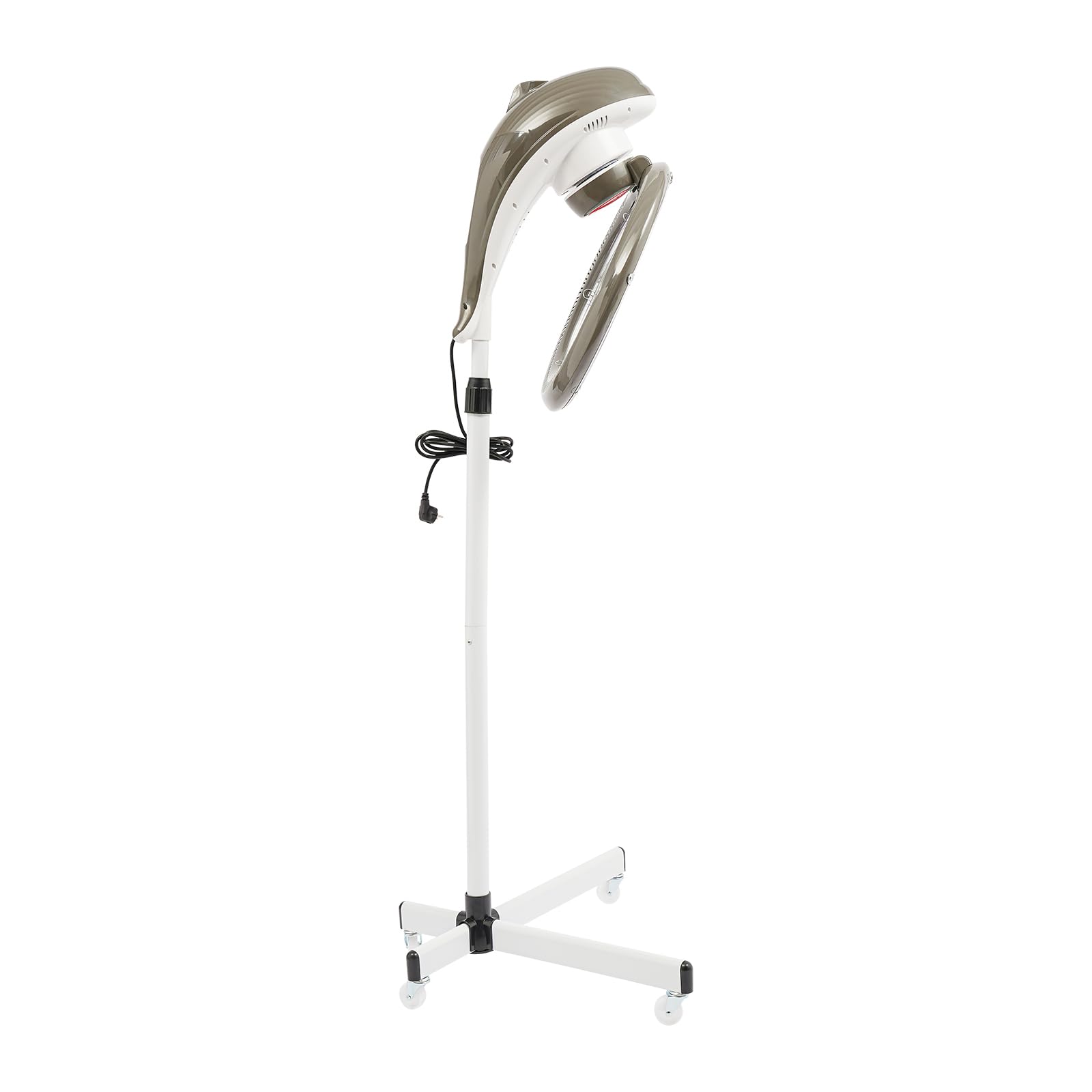 Chauffage De Coiffure Avec Support 950W, Appareil De Coloration Pour Salon De Coiffure, Rotation à 360°, Processeur De Couleur, Coiffage Permanent, Pour Salon Spa, Soins Capillaires à Domicile (Gris)