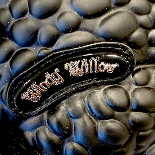 Windy Willow Black Toad Bag with Red Eyes, Purse Satchel Handbag Witch Frog Cottagecore Goblincore Dark Gothic Witchy Aesthetic