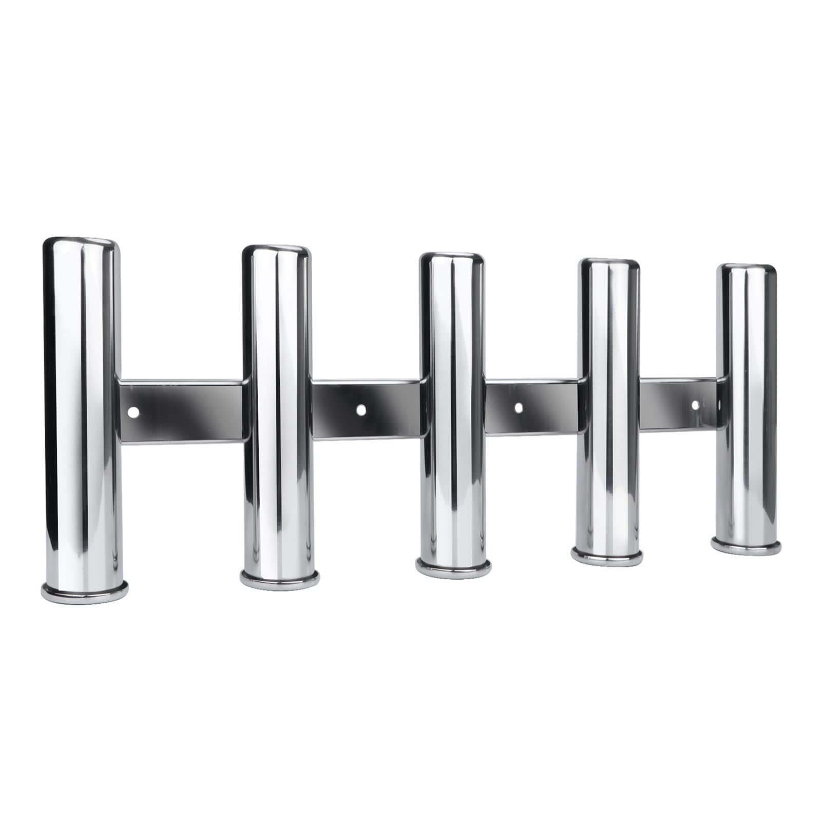 Portacanne da barca Accessori for barche 5 Link Porta da pesca Supporto 5 Tubi Asta Pod Rack in acciaio inox Barca in acciaio inox Yacht marino
