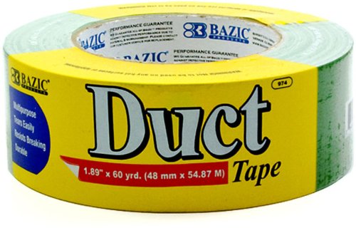 Image of BAZIC PRODUCTS Green Duct Tape, 1.88 in x 60 Yd | aggressive adhesive that tears by hand for repairs