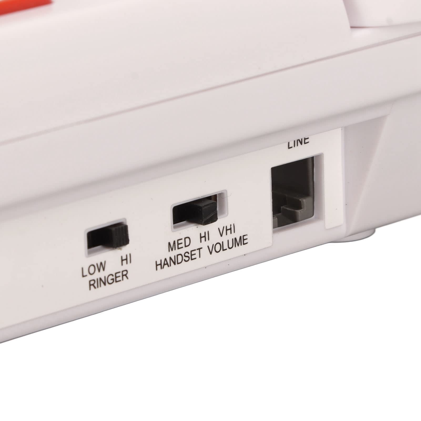 ciciglow Teléfono con Botones Grandes para Personas Mayores, Timbre Extra Alto, Volumen Ajustable Y Cable Largo, Teléfono con Cable para Personas con Problemas Auditivos Y Visuales