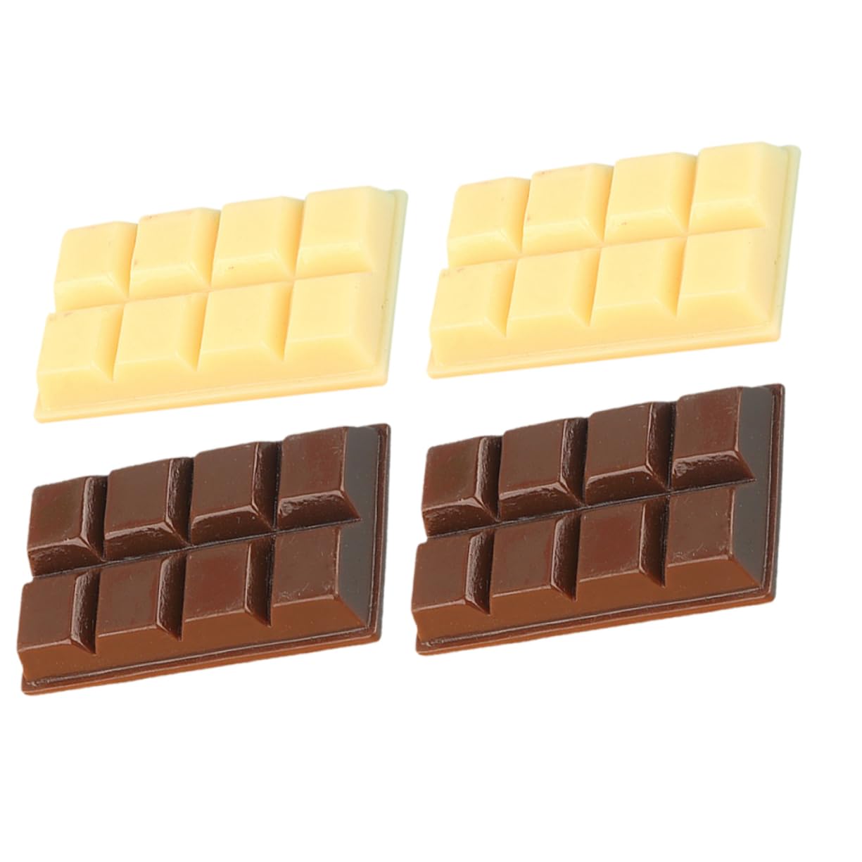 Toyvian Set di 4 modelli realistici di cioccolato finto in resina ingannevole Veri Cioccolati Per Casa delle Bambole E Giochi Di Ruolo Colori Caffè &