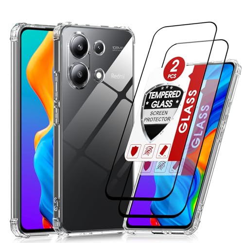 LeYi Coque pour Xiaomi Redmi Note 13 4G avec 2 Verre Trempé Vitre...
