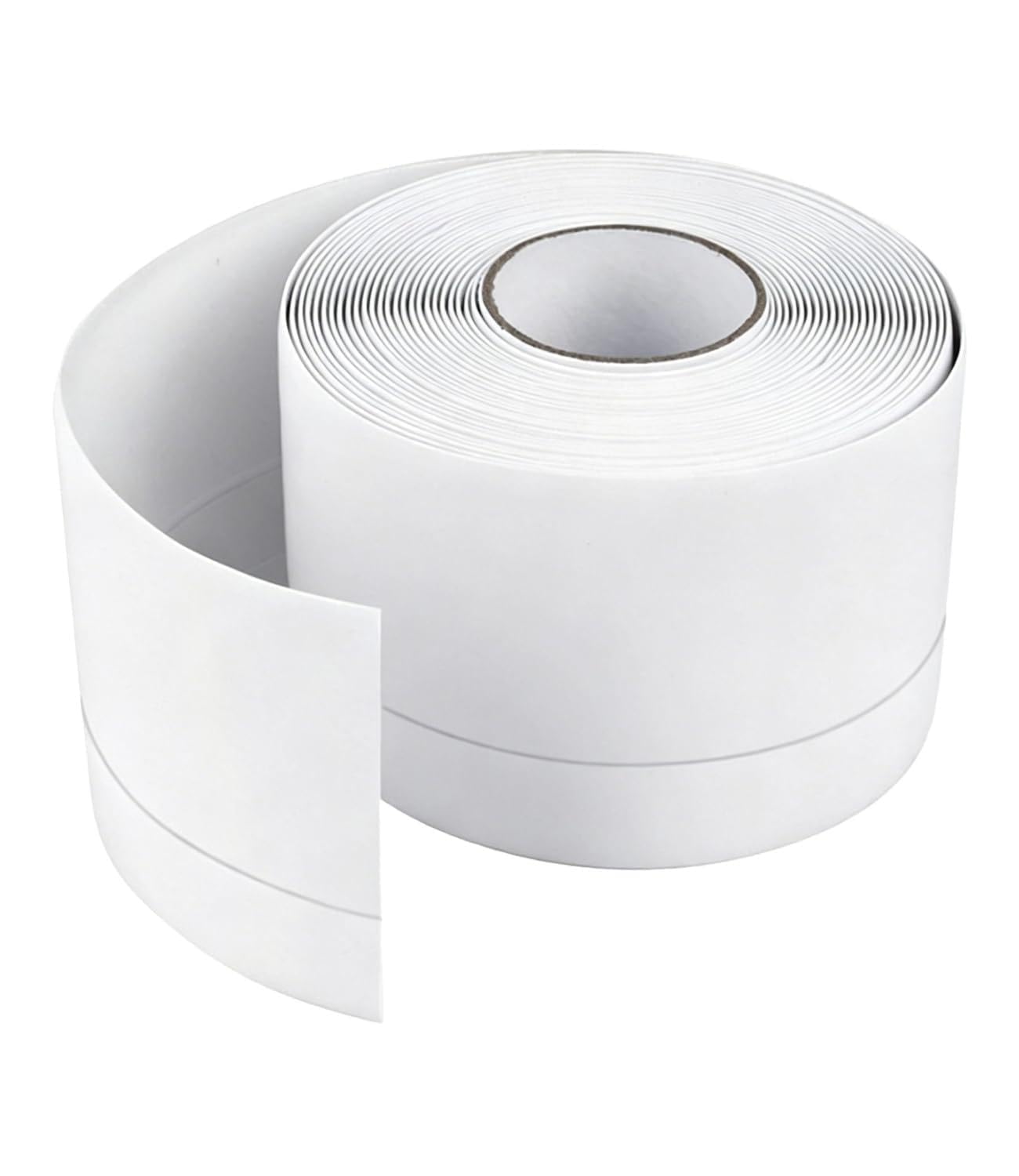 PVC Skirting Board Trim, Self-Adhesive Baseboard for Wall Floor, Waterproof (White-7cm(W)*6M(L))