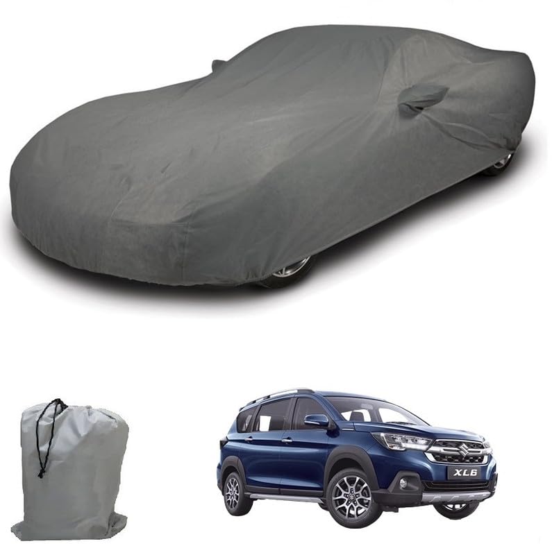 Image of ARCUATE Triple Layer Custom fit Car Body Cover for Maruti Suzuki XL6 Back Antenna |Top Layer Dustrproof | Middle Layer Waterproof | Bottom Layer Scratch Protection | Outdoor Indoor Fabric